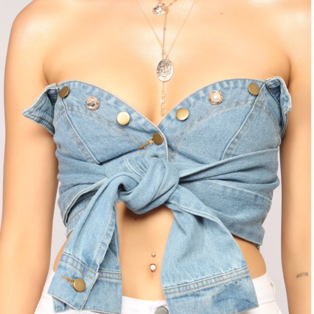 Light Wash Crop Jacket